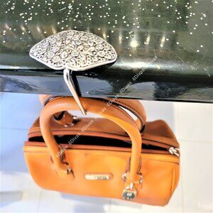 Handbag Holder or Handbag Table Hook𝅺 Custom- Made Antique Rhodium Plated -Bew